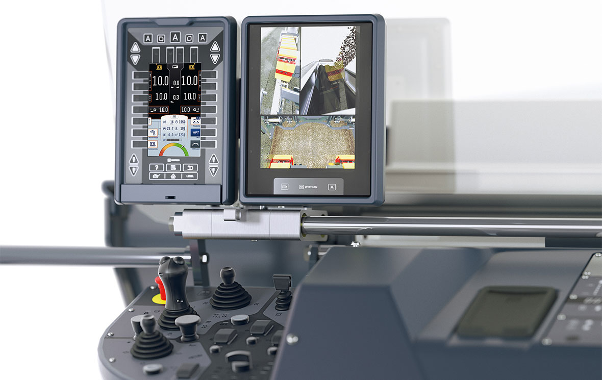 Qualität: Für eine profilgerechte und ebene Fräsfläche sorgt die vollständig in die Fräse integrierte Nivellierautomatik LEVEL PRO ACTIVE von Wirtgen.