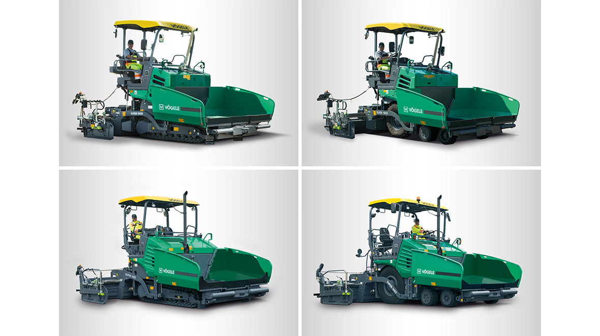 Innerhalb der Classic Line zeigt VÖGELE bei der Bauma gleich vier Neuheiten: Den SUPER 1000(i) in der Raupenvariante und den SUPER 1003(i) in der Radvariante sowie den SUPER 1600 und SUPER 1603.