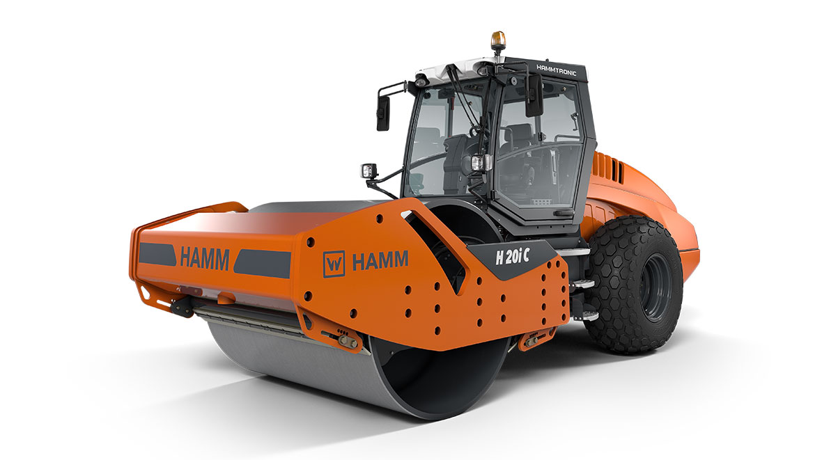 HAMM compactors with the letter 