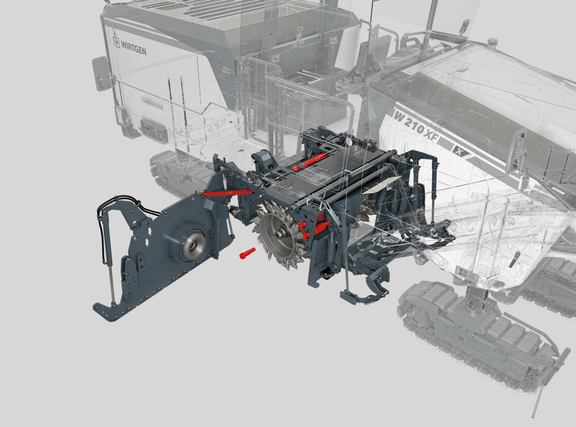 W 210 XF Rotor Housing | Grafik | 0001 HI