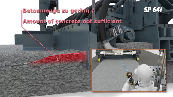 WPS 62i: Remote control strike-off plate / Controlling concrete height (HI)