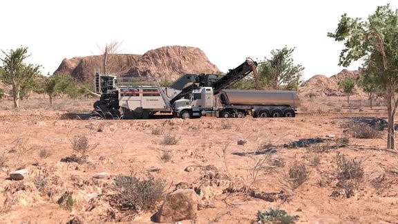 Wirtgen 260 SX(i): Erstellung und Begradigung von Zufahrts- und Transportwegen