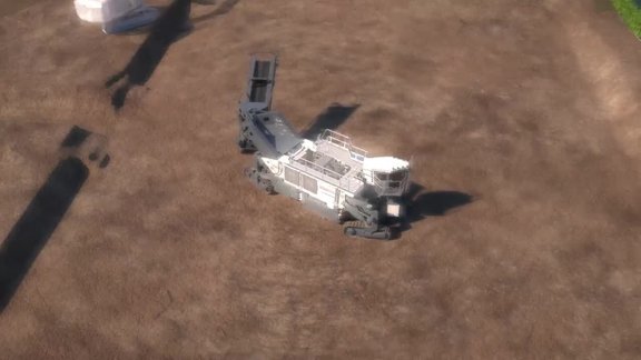 Wirtgen 260SX(i): Schneiden von Wasserkanälen zur Be- und Entwässerung