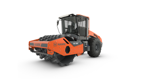 HC 110i C P Compacteur monocylindre avec cylindre à pieds dameurs