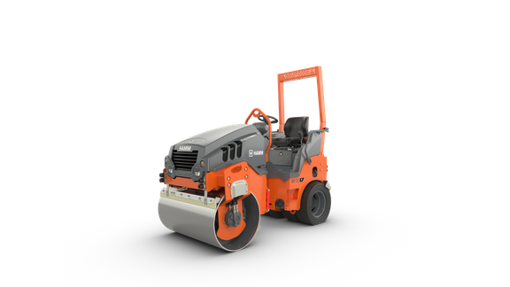 HD 12 VT Tandem roller with vibration drum and set of wheels