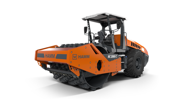 HC 200i C P Compactor with padfoot drum