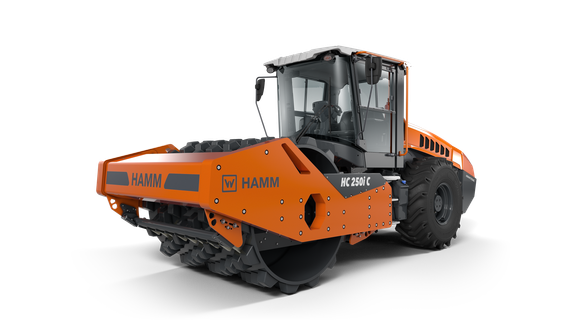 HC 250i C P Compacteur monocylindre avec cylindre à pieds dameurs