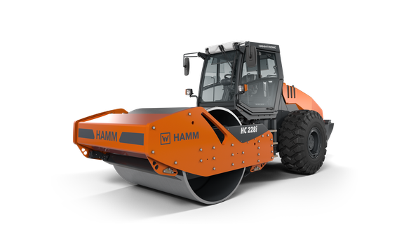 HC 228i Compactor with smooth drum
