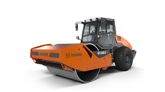 HC 228i D Compactor with smooth drum