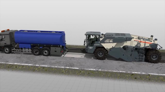 WR series - Cold Recycling with Cement | Animation | EN-GB