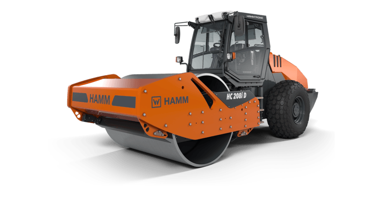 采用光面钢轮的土方压实压路机 HC 208i D