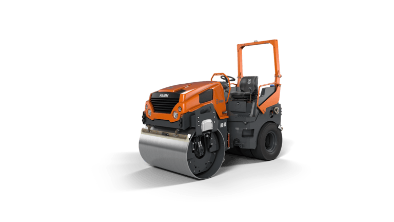 Tandem roller with vibrating roller drum and set of wheels HD 50 VT