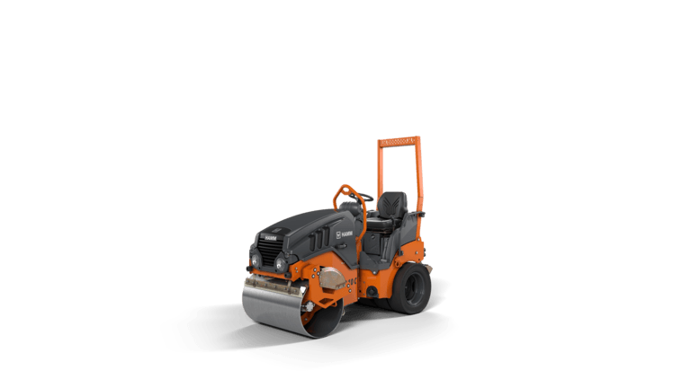 Tandem roller with vibrating roller drum and set of wheels HD 10C VT