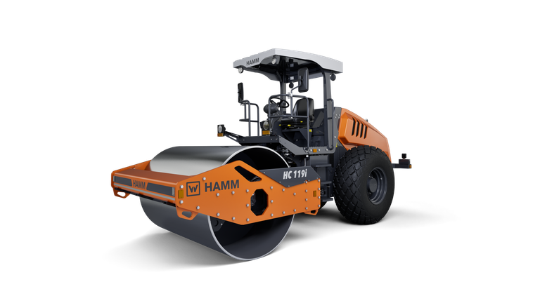 Compactor with smooth drum HC 119i