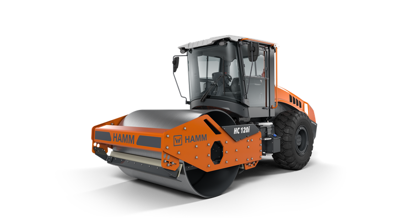 Compactor with smooth drum HC 120i