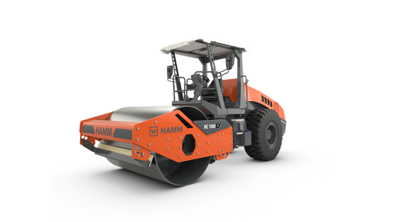 Compactor with smooth drum HC 100i