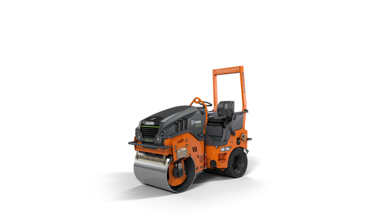 Tandem roller with oscillation drum and set of wheels HD 10e OT