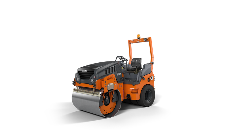 Rodillo tándem con tambor de vibración y juego de ruedas HD 14 VT