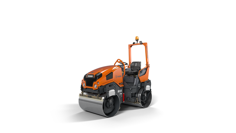 Tandem roller with vibration and oscillation drum HD 35 VO