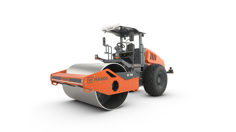 Compactor with smooth drum HC 100