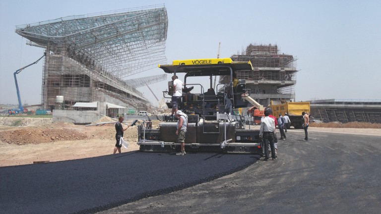 New racetrack construction