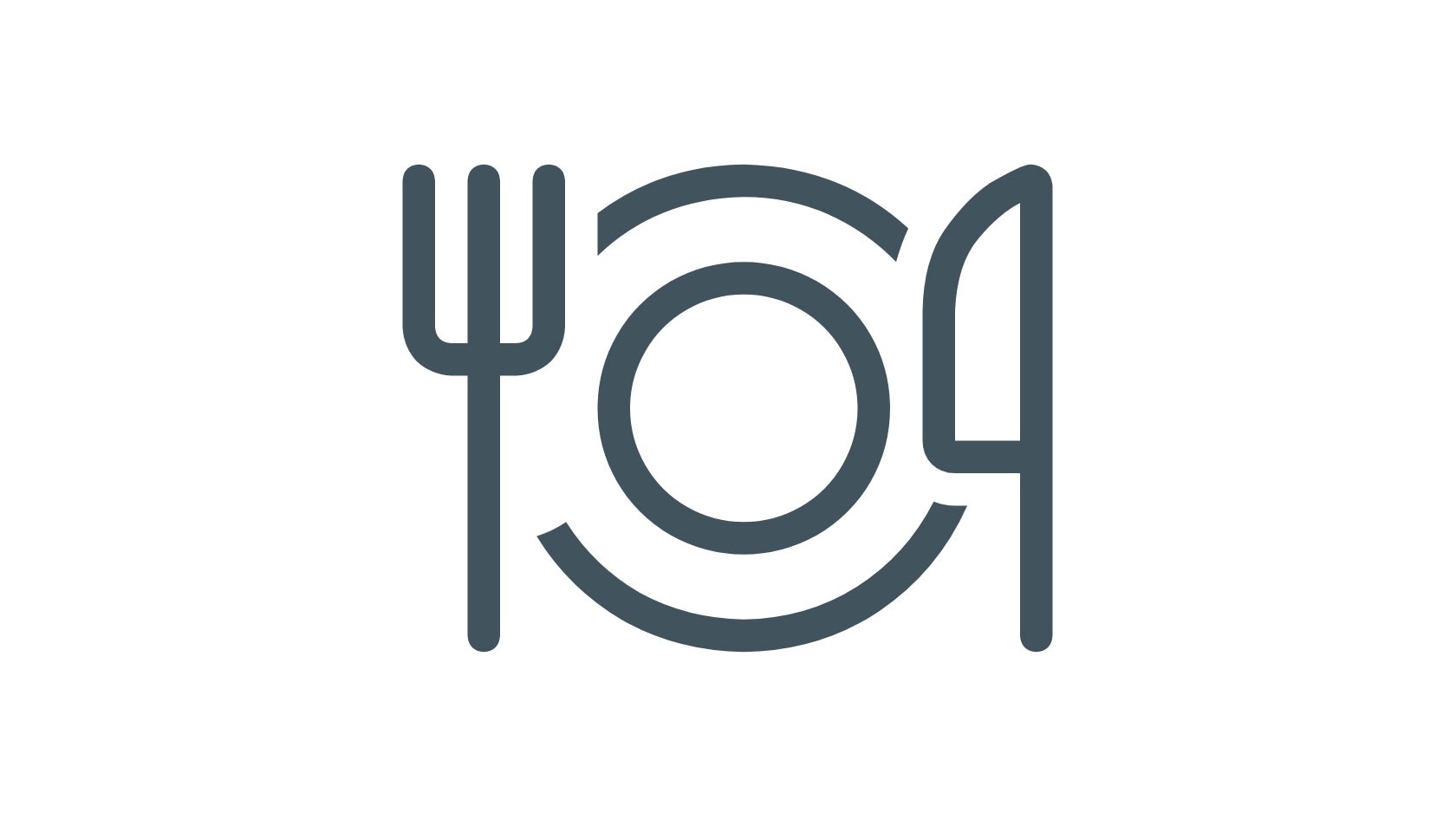 SkizzeTeller mit Gabel links und Messer rechts