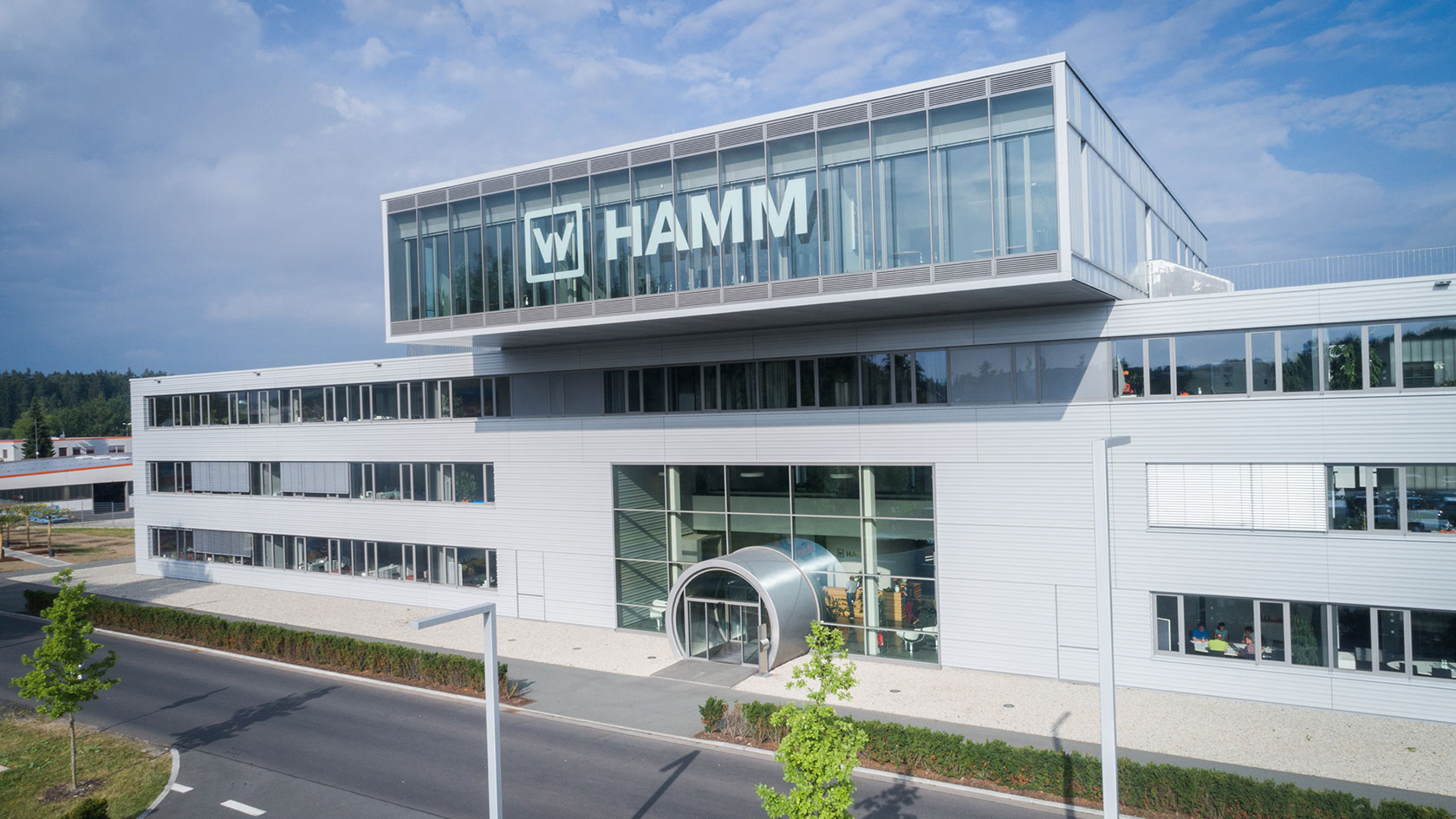 Aerial photo of the Hamm AG factory site