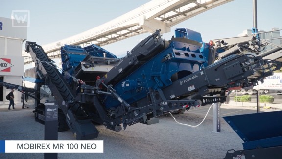 Kleemann Mobirex MR 100 NEO en el stand de Conexpo en 2026 