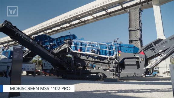 Kleemann MOBISCREEN MSS 1102 PRO at the Conexpo booth in 2026 