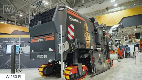 W150 at the Conexpo booth in 2026
