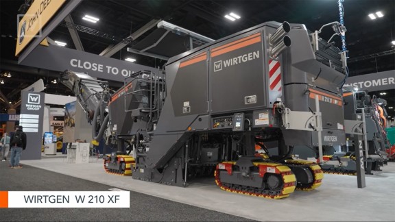 W210XF at the Conexpo booth in 2026