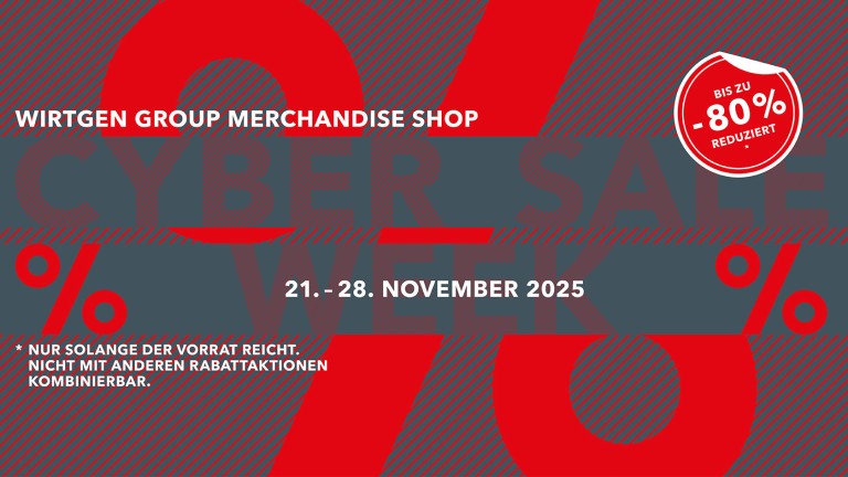 Schriftzug Cyber Sale Week mit Prozent Icon 