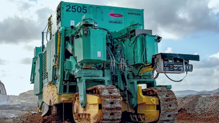 Safe and Vibration-Free Limestone Mining in Japan with the 2500 SM Vario Surface Miner