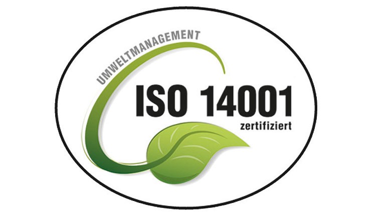 ISO 14001 certificate 