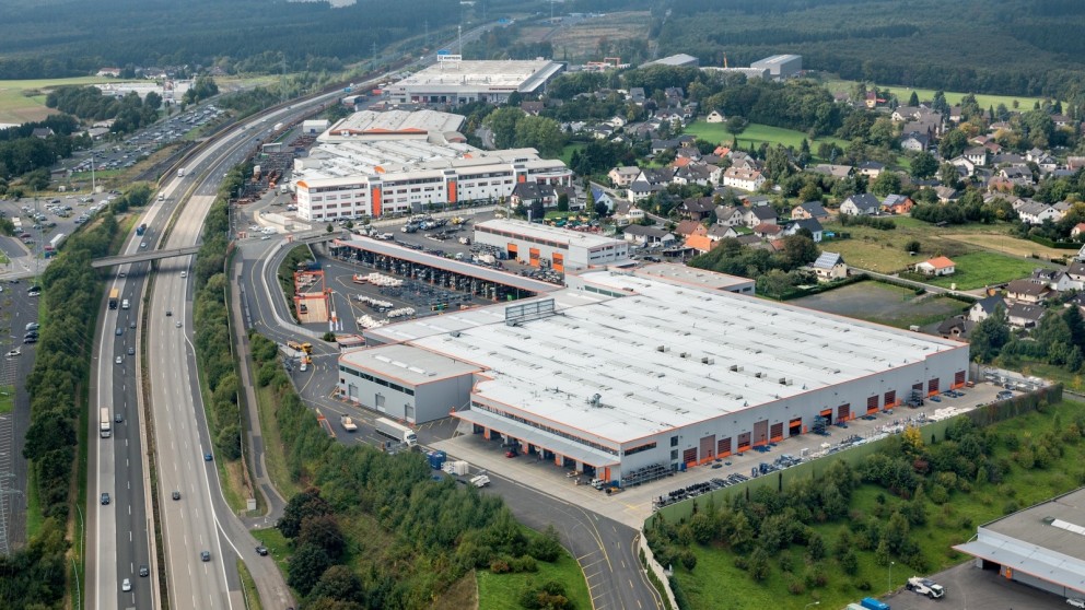 Aerial view of the Wirtgen production site