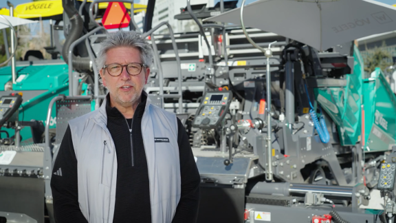 Brodie Hutchins, Vice President for Vogele at Wirtgen America, shares in the video highlights and key features of the new Dash 5 pavers and screeds for the North American market.