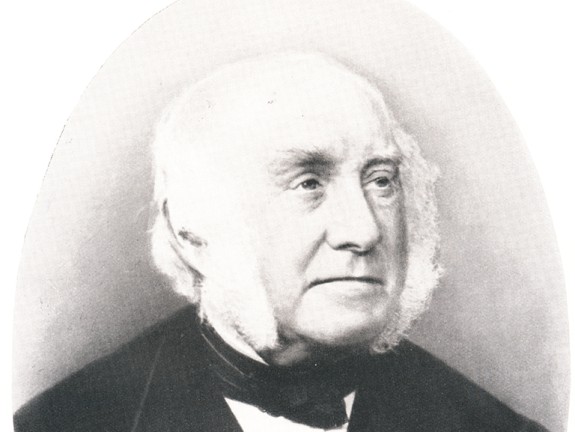 Image shows the founder of the VÖGELE company: Ulrich Joseph Vögele