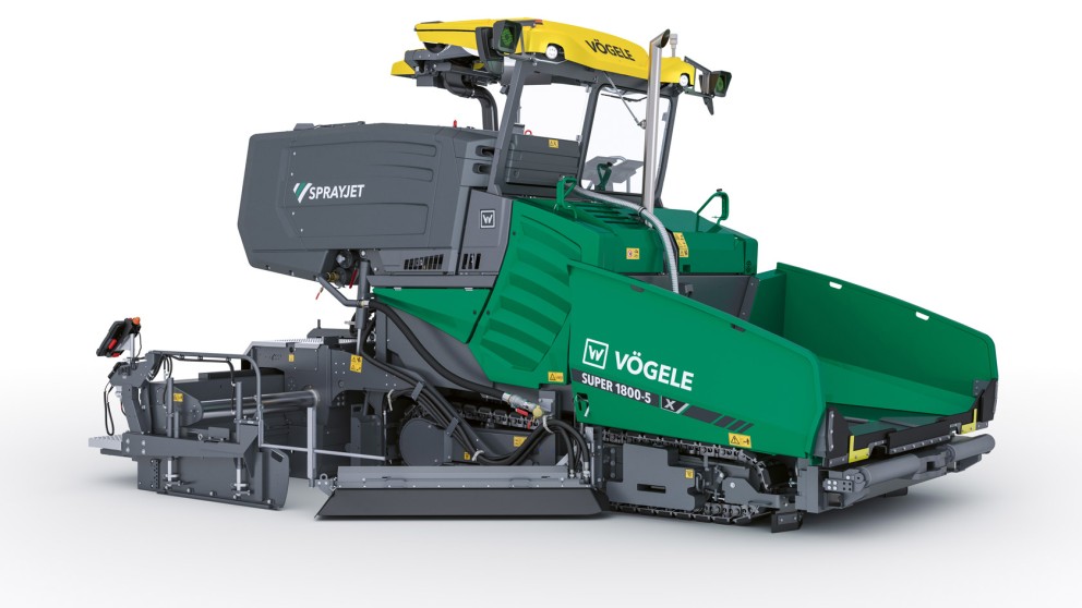 Новый укладчик с распределителем вяжущего SUPER 1800-5 X SprayJet