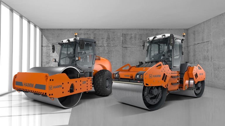 Hamm 320 и тандемный каток Hamm HD 128
