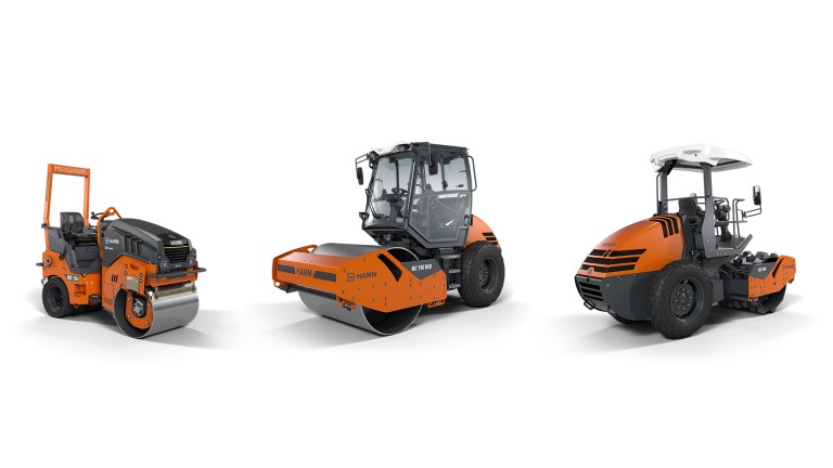 Small tandem rollers and compactors from Hamm – the perfect rental machines