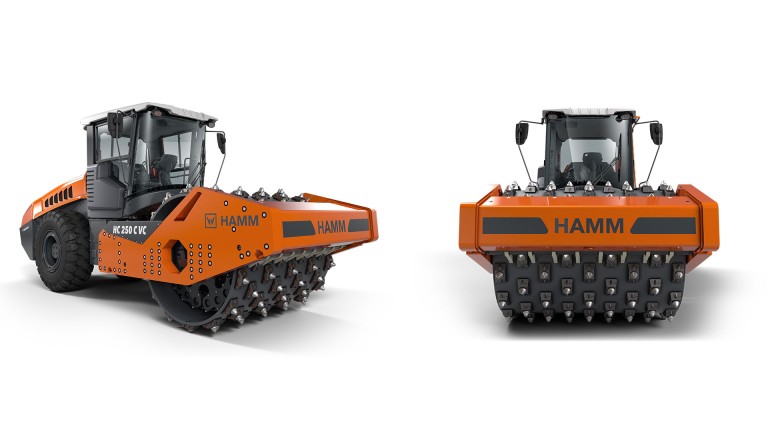 HC 250 C VC: Nuevo compactador de 25 t para trituración y compactación para mercados Tier 3