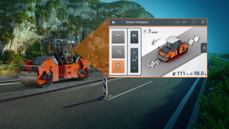 Smart Compact für knickgelenkte Tandemwalzen HD+