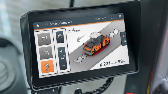 Display with Smart Compact Pro and the display of the real-time density values
