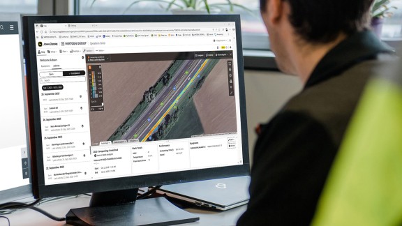Oficina; pantalla con vista desde WPT Compacting