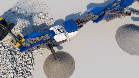 Machines stand in a row