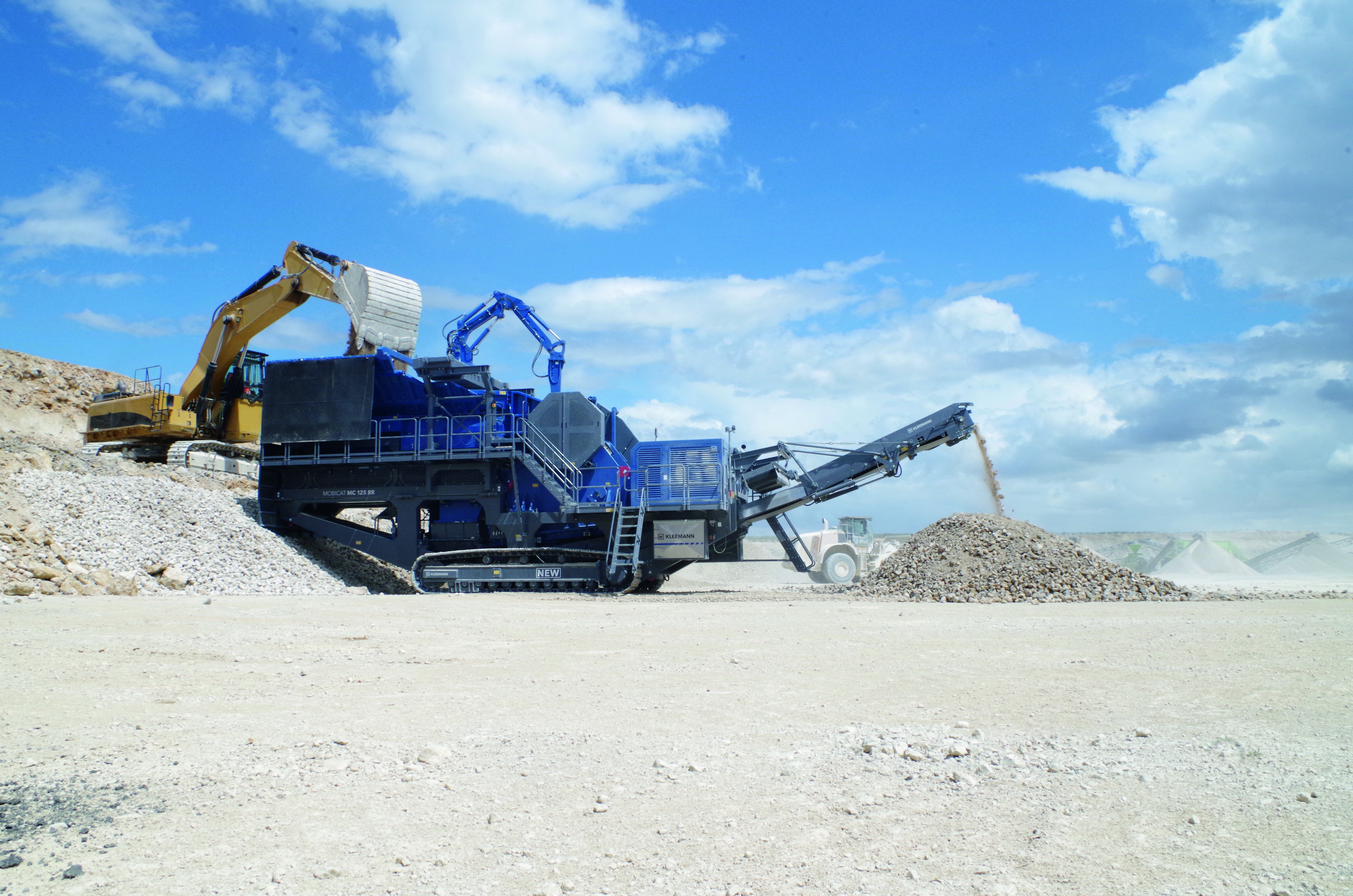 RIDGEAN CRUSHER PRO MAPLE CD1 33.5インチ The Kleemann jaw crusher plant MC 125 RR crushes 600 tons an hour