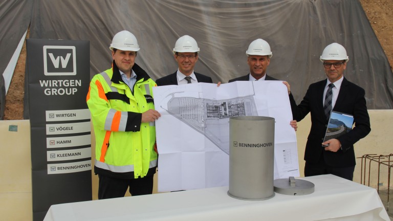Laying of the cornerstone at BENNINGHOVEN