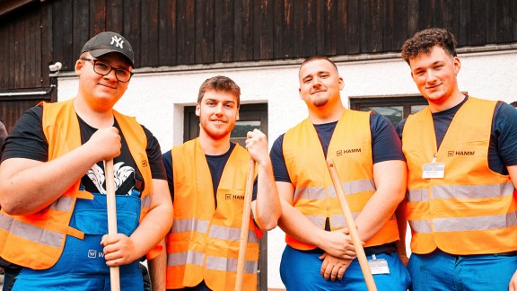 Gruppenfoto von Azubis