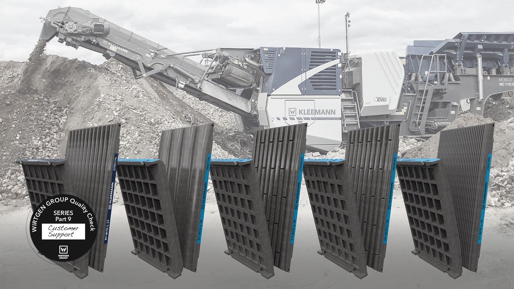Customer Support Part 9: Kleemann crusher jaw plates – ideal for every application