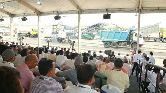 Audience watching the machine demontrations